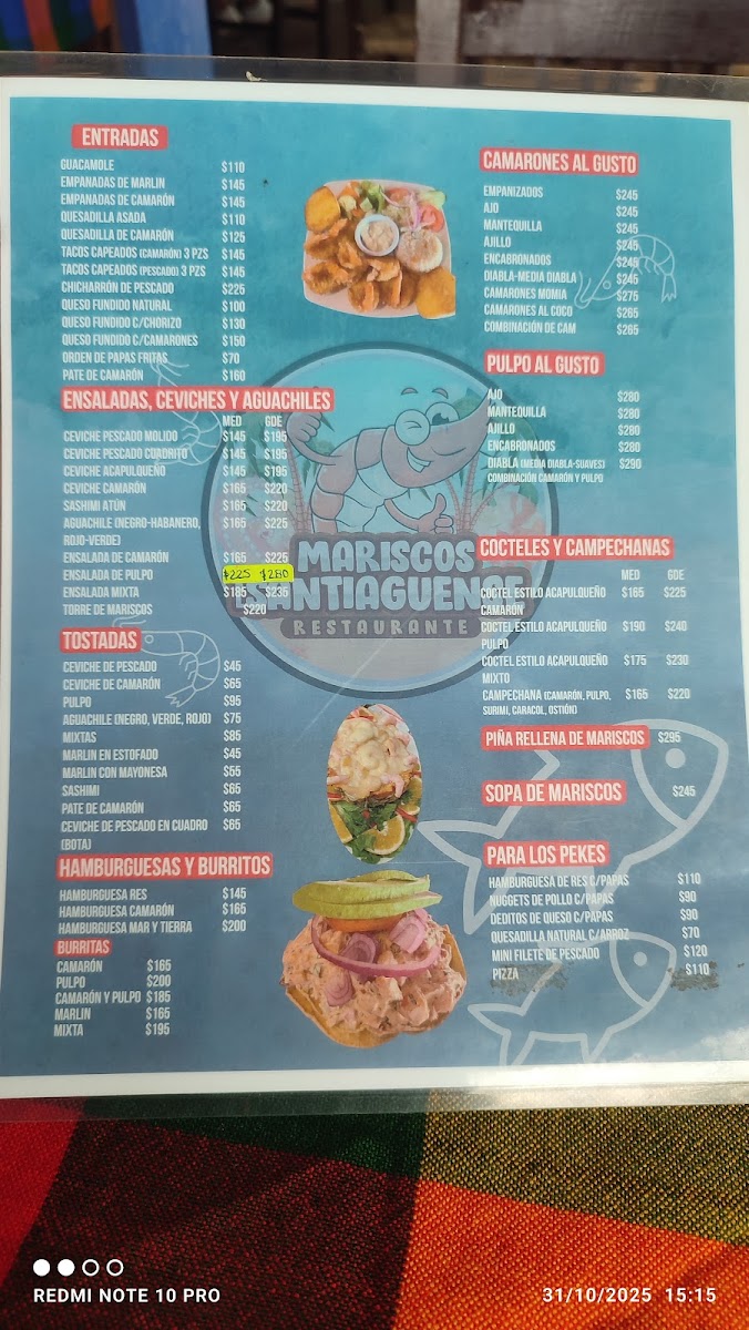 Mariscos El Santiaguense Menu - Image 2